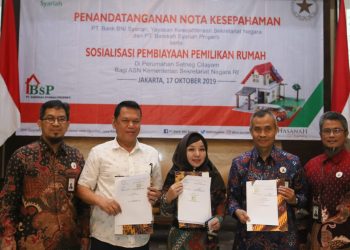 BNI Syariah Gandeng Setneg dan Barokah Syariah Properti terkait Pembiayaan Perumahan ke ASN