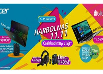 Sambut Kemeriahan Harbolnas, Acer Berikan Cashback Hingga Rp 2,5 Juta