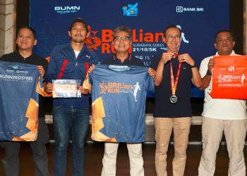 Sambut HUT ke-124, Bank BRI Gelar BRILian Run Surabaya Series