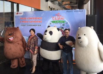Sambut Libur Natal & Akhir Tahun Baru, 3 Karakter Beruang dari Cartoon Natwork Siap Hibur Pengunjung Pluit Village