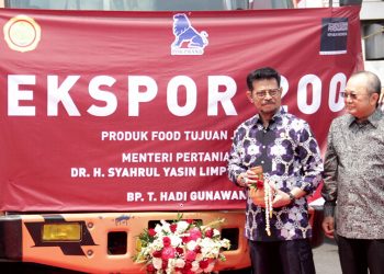 Mentan SYL Lepas 16 Kontainer Ekspor Olahan Ayam ke Timor Leste & Jepang