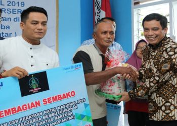 Jelang Hari Raya Natal, BTN Salurkan Sembako 500 KK