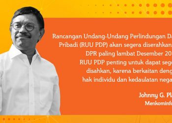 RUU PDP Paling Lambat Diserahkan ke DPR pada Akhir Tahun Ini