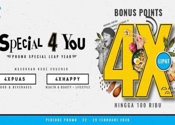 Rayakan Momen 4 Tahun Sekali, Cashbac Berikan Rewards 4x Lipat