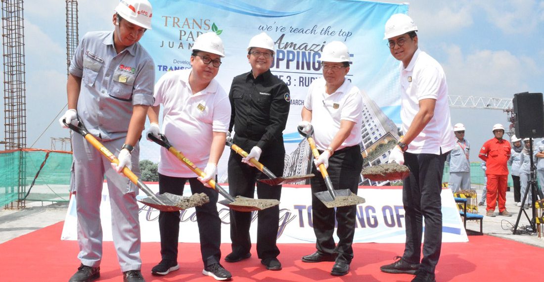 Transpark Juanda Resmi Lakukan Topping Off Fase Ketiga Ruby Tower