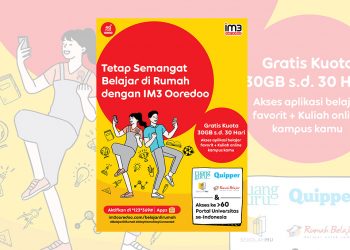 Indosat Ooredoo Berikan Kuota Gratis 30 Hari untuk Belajar di Rumah