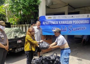 ICM Bersama P3SRS dan Komunitas Poci Donasikan Sembako Bantu Masyarakat Terdampak Covid-19