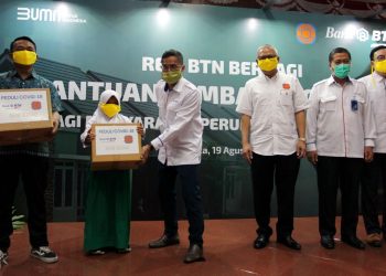 BTN Dan REI Bantu Masyarakat Terdampak Covid – 19
