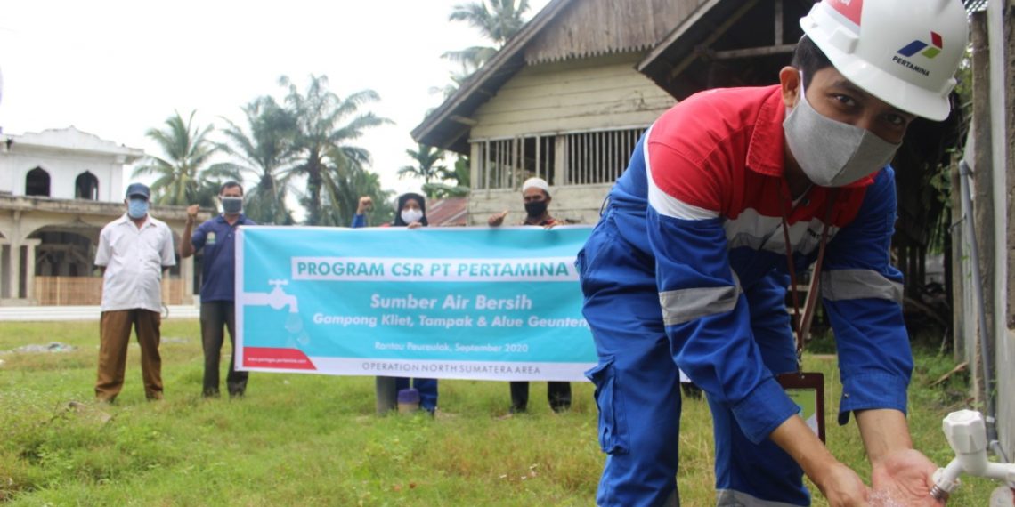 CSR Pertagas untuk Aceh Timur, Sediakan Sumber Sarana Air Bersih