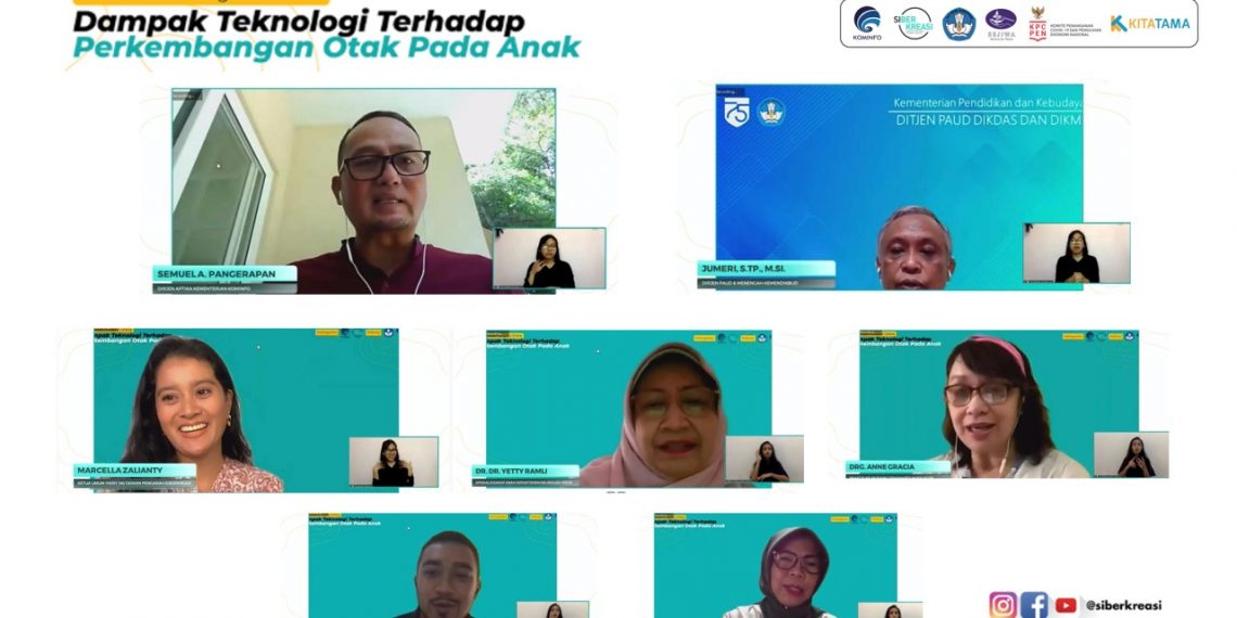 Siberkreasi Online untuk Orang Tua dan Guru Dampak Teknologi Terhadap Perkembangan Otak Pada Anak
