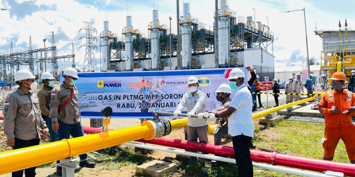 Perta Daya Gas Alirkan Gas Perdana ke PLTMG Sorong