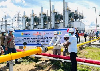Perta Daya Gas Alirkan Gas Perdana ke PLTMG Sorong
