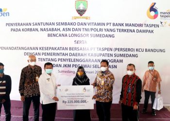 Bank Mantap Berikan Bantuan Bencana Longsor