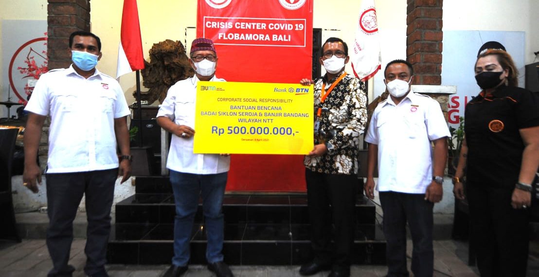 BTN Serahkan Bantuan Rp 500 Juta Bagi Korban Bencana NTT
