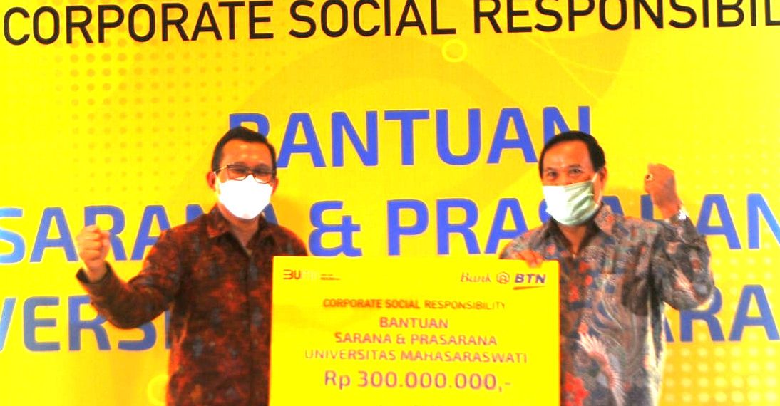 BTN Bangun Sarana Prasarana Unmas Bali