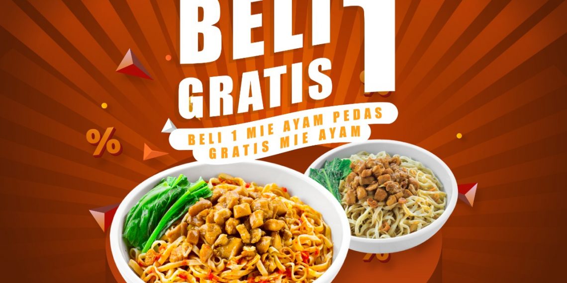 Es Teler 77 Berikan Program “Beli 1 Gratis 1” untuk Produk Mie Ayam Pedas