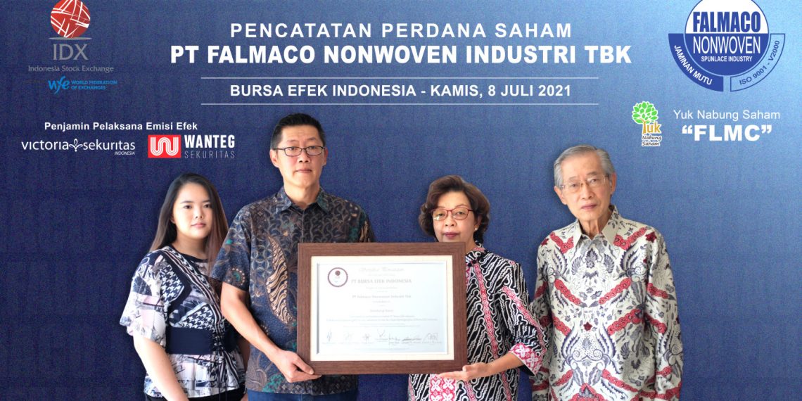 PT Falmaco  Nonwoven Industri Tbk Resmi Melantai di Bursa Efek Indonesia