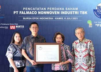 PT Falmaco  Nonwoven Industri Tbk Resmi Melantai di Bursa Efek Indonesia