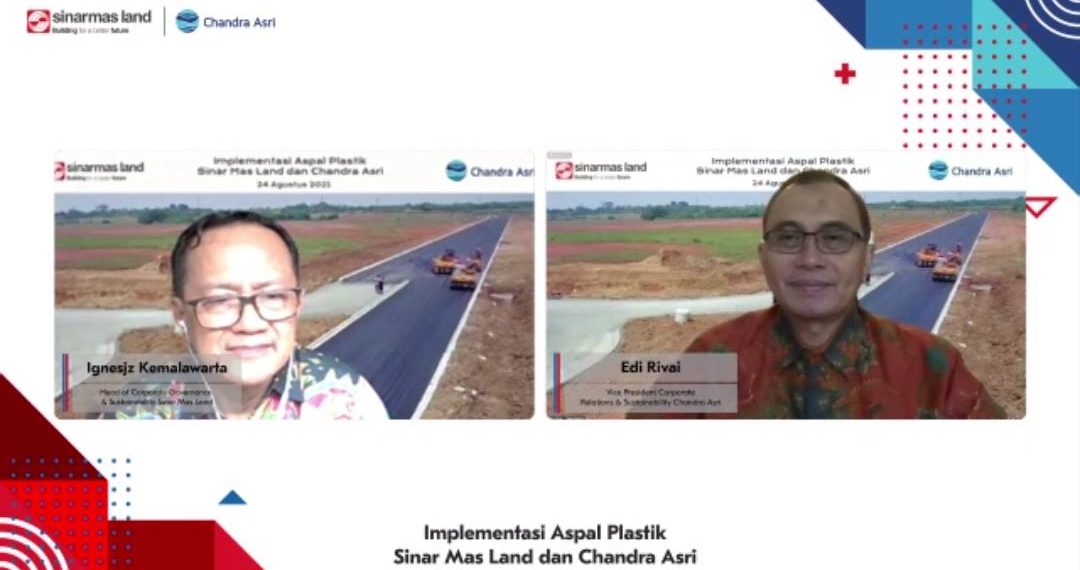 Chandra Asri dan Sinar Mas Land Manfaatkan Sampah Plastik Menjadi Aspal
