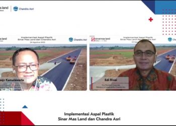 Chandra Asri dan Sinar Mas Land Manfaatkan Sampah Plastik Menjadi Aspal