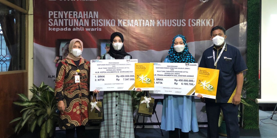 ASABRI Serahkan Santunan untuk Ahli Waris 4 Prajurit yang Gugur Akibat Serangan KKB di Papua Barat