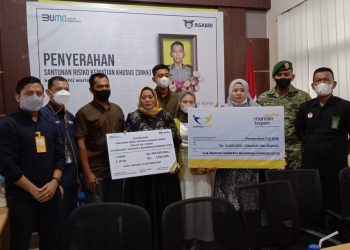 ASABRI Serahkan Santunan Prajurit TNI dan Anggota Polri yang Gugur Akibat Serangan KKB di Distrik Kiwirok Papua