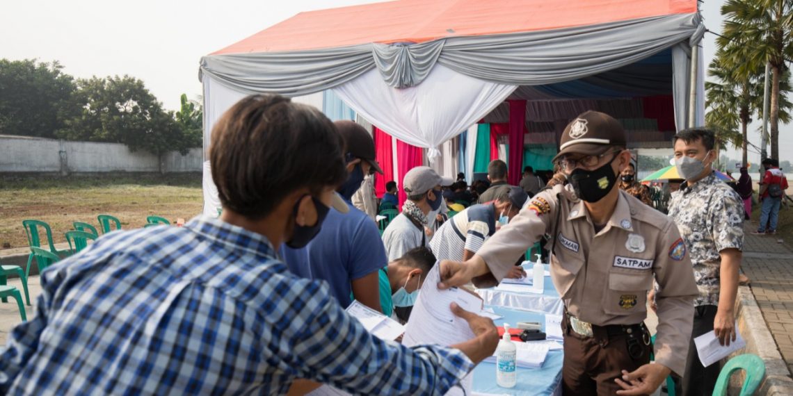 Griya Idola Industrial Park Dukung Program Vaksinasi Polsek Cikupa untuk lawan Covid-19