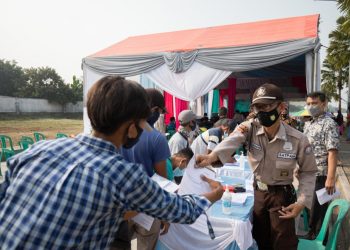 Griya Idola Industrial Park Dukung Program Vaksinasi Polsek Cikupa untuk lawan Covid-19