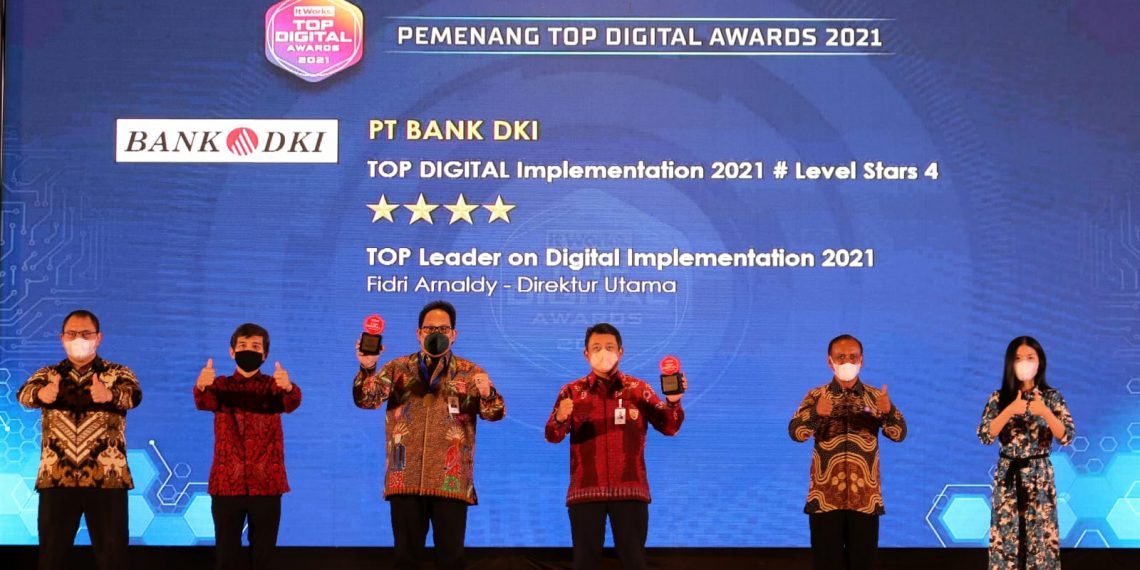 Bank DKI Raih Top Digital Awards 2021
