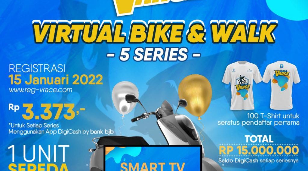 Kerek Transaksi Digital Payment, bank bjb Gelar DigiCash VRace – Virtual Bike & Walk