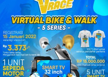 Kerek Transaksi Digital Payment, bank bjb Gelar DigiCash VRace – Virtual Bike & Walk