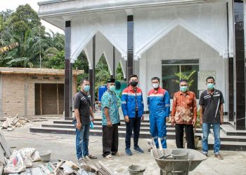 Awali tahun 2022, Pertagas Tingkatkan Sarana Ibadah di Nagori Timbaan Simalungun