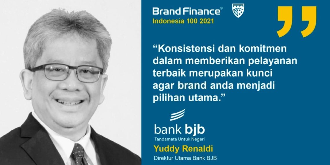 Mantap, bank bjb Raih Penghargaan Top 100 Most Valuable Brands