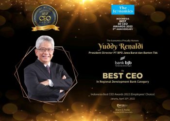 Kinerja Perusahaan Makin Gemilang, Dirut bank bjb  Raih Indonesia Best CEO Awards 2022