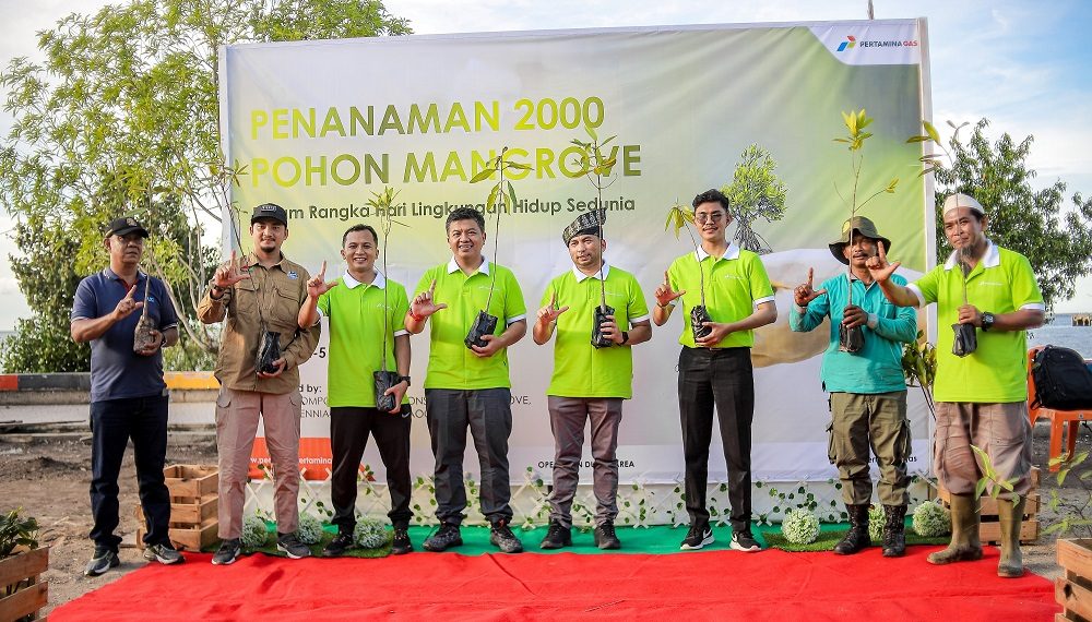 Pertamina Gas Tanam 2000 Mangrove di Hari Lingkungan Hidup Sedunia