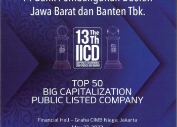 bank bjb Raih Top 50 Emiten di 13th IICD Governance Award