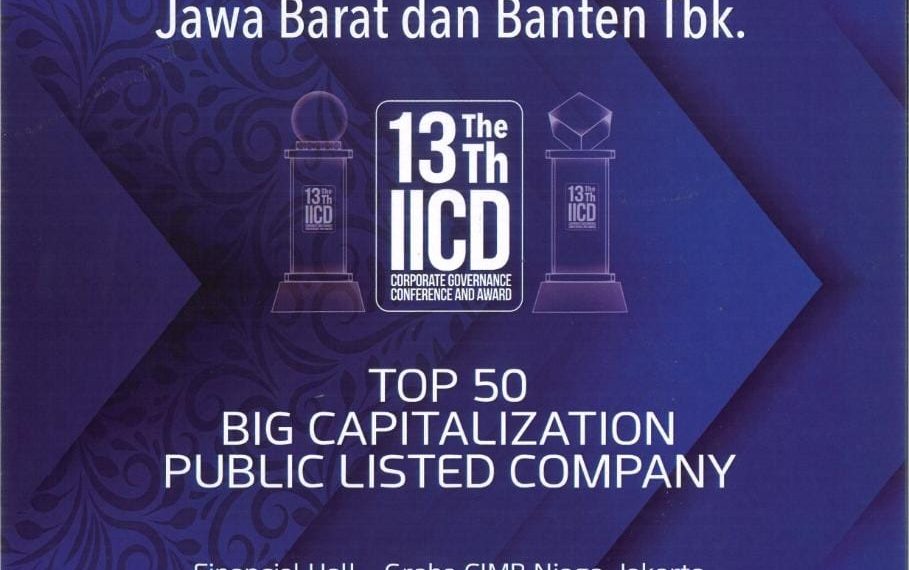bank bjb Raih Top 50 Emiten di 13th IICD Governance Award