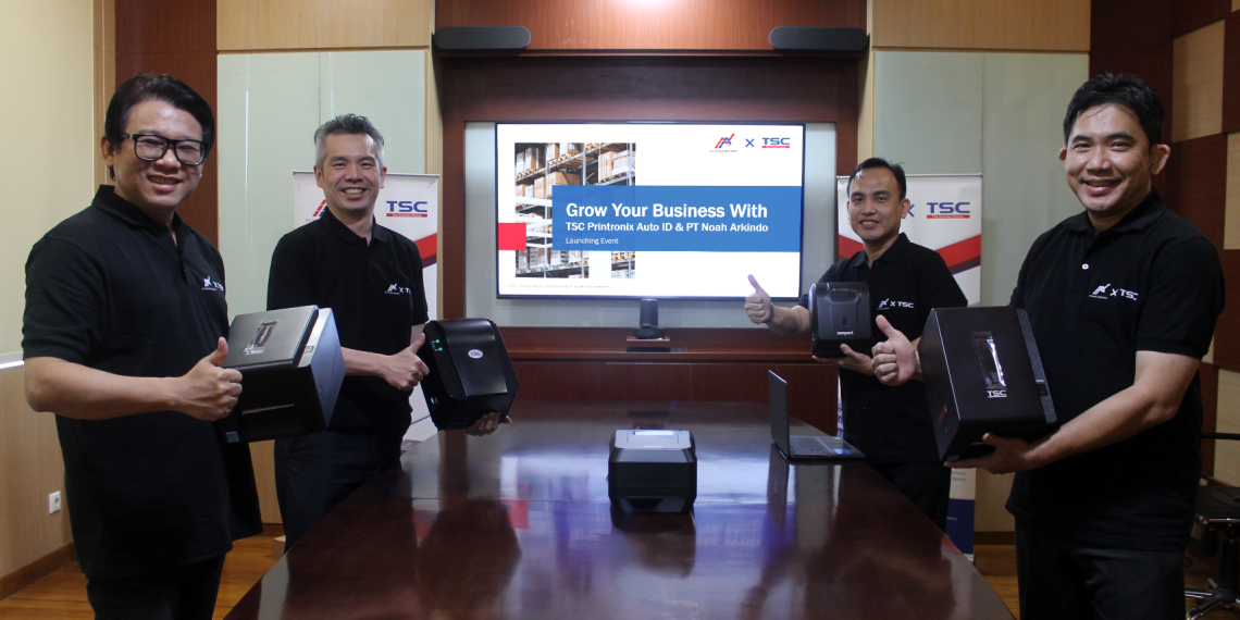 TSC Printronix Auto ID Kolaborasi dengan Noah Arkindo Dobrak Pasar Indonesia