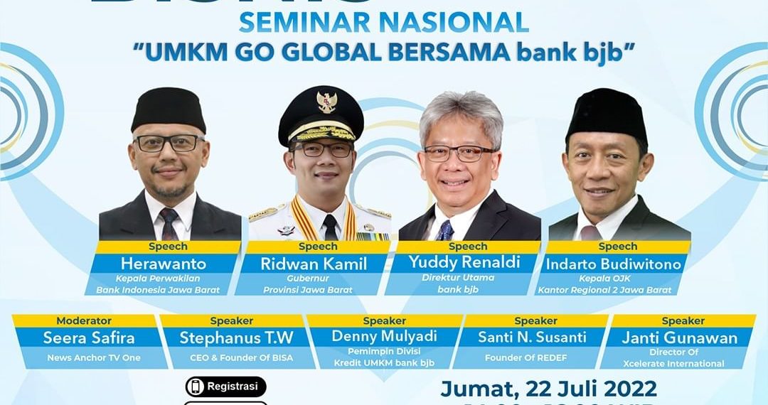 Yuk Ikuti Bincang Jumat Bisnis Spesial Episode, bank bjb Hadirkan Ahli Bisnis Ekspor Agar UMKM Go Global