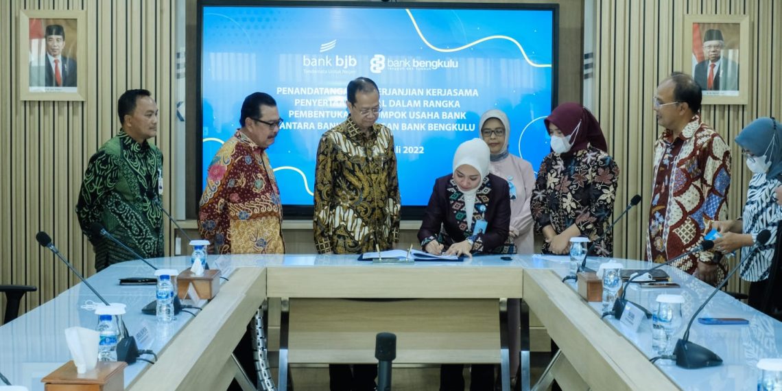 Alhamdulillah Sah, bank bjb Tandatangani PKS Penyertaan Modal KUB ke Bank Bengkulu