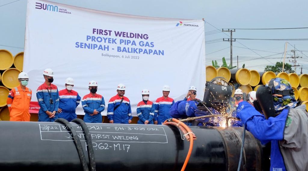 Jamin Supply ke Kilang Pertamina Balikpapan, Proyek Pipa Gas Senipah-Balikpapan Dimulai