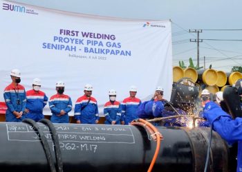 Jamin Supply ke Kilang Pertamina Balikpapan, Proyek Pipa Gas Senipah-Balikpapan Dimulai