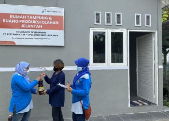 Pertagas ajak Masyarakat Desa Kalitengah Sidoarjo Manfaatkan Jelantah