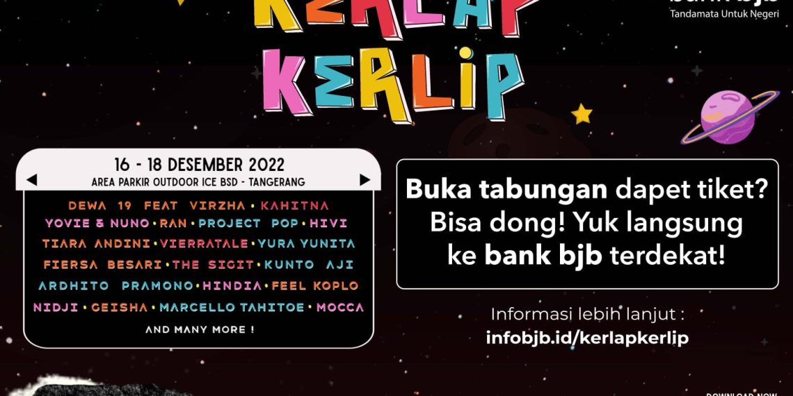 Buka Tabungan bank bjb Bisa Dapat Tiket Kerlap-Kerlip Festival 2022
