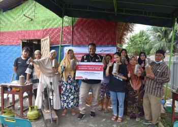 Tingkatkan Keterampilan Mitra Binaan, Pertagas Berikan Pelatihan Pembuatan baglog di Medan