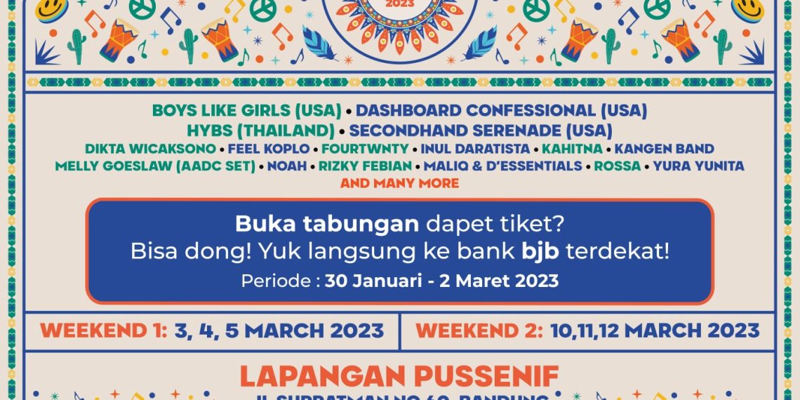 Cara Mudah Dapatkan Tiket Now Playing Festival 2023 Bersama bank bjb