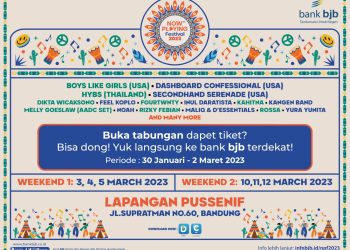 Cara Mudah Dapatkan Tiket Now Playing Festival 2023 Bersama bank bjb