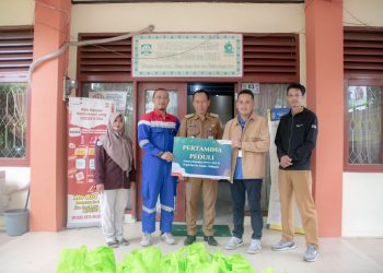 Bulan Ramadhan, Pertagas Beri Santunan di Area Proyek Pipa Gas Senipah  Balikpapan