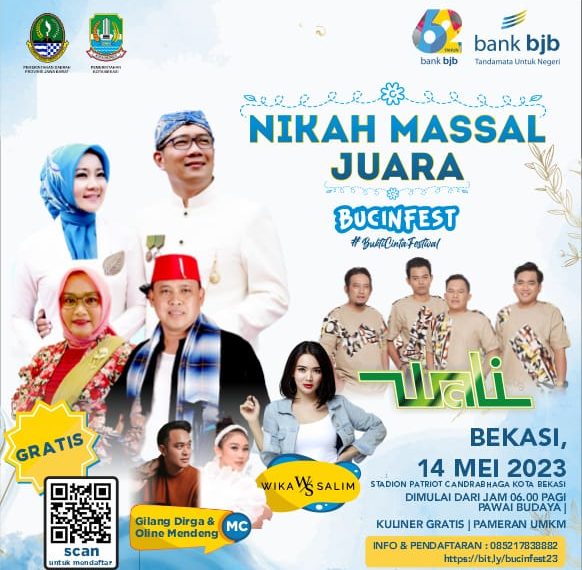 Wargi Jabar Bisa Nikah Tanpa Modal di Bucinfest 2023