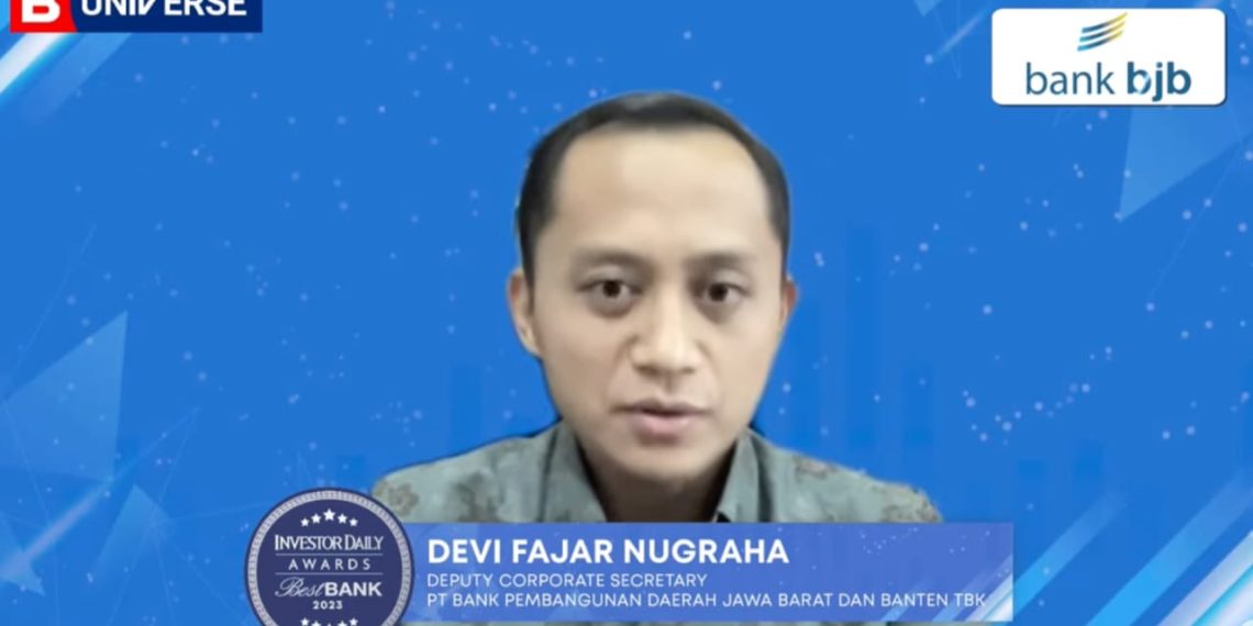 bank bjb Sabet Penghargaan Best Bank 2023 Majalah Investor